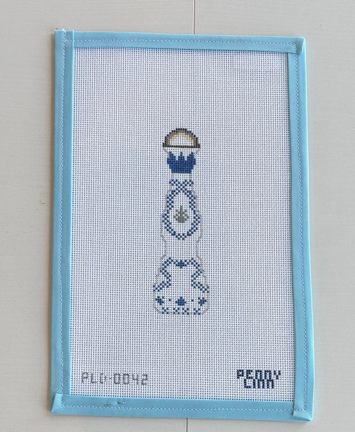 Blue & White Tequila Bottle
