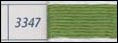 DMC 5 Pearl Cotton 3347 Med. Yellow Green