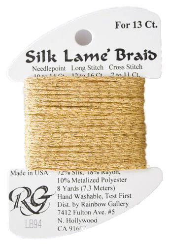 Silk Lamé Braid 13 LB94 True Gold