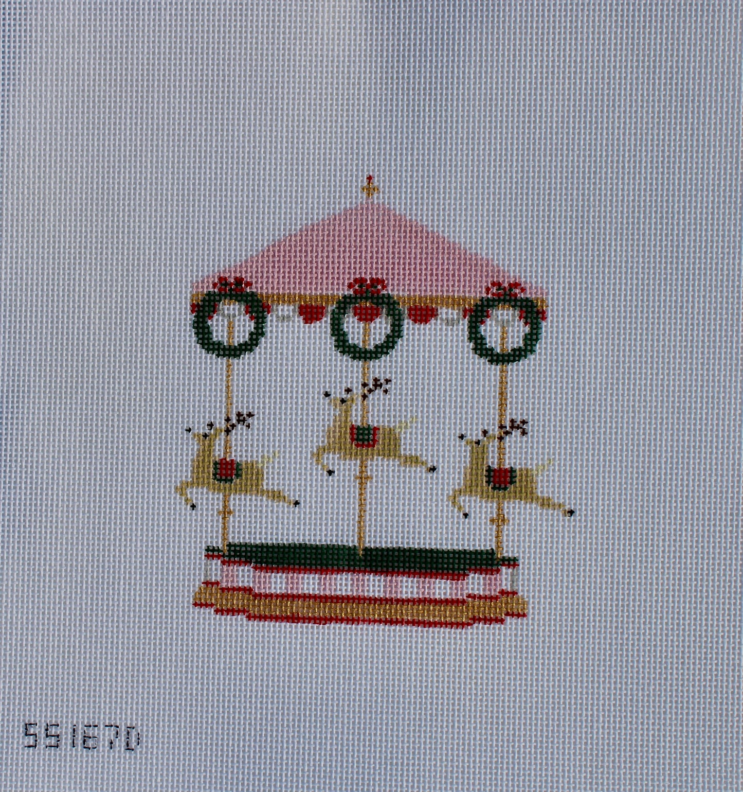 Carousel Series: Christmas Reindeer Canvas