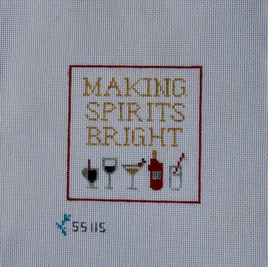 Making Spirits Bright Needlepoint Canvas