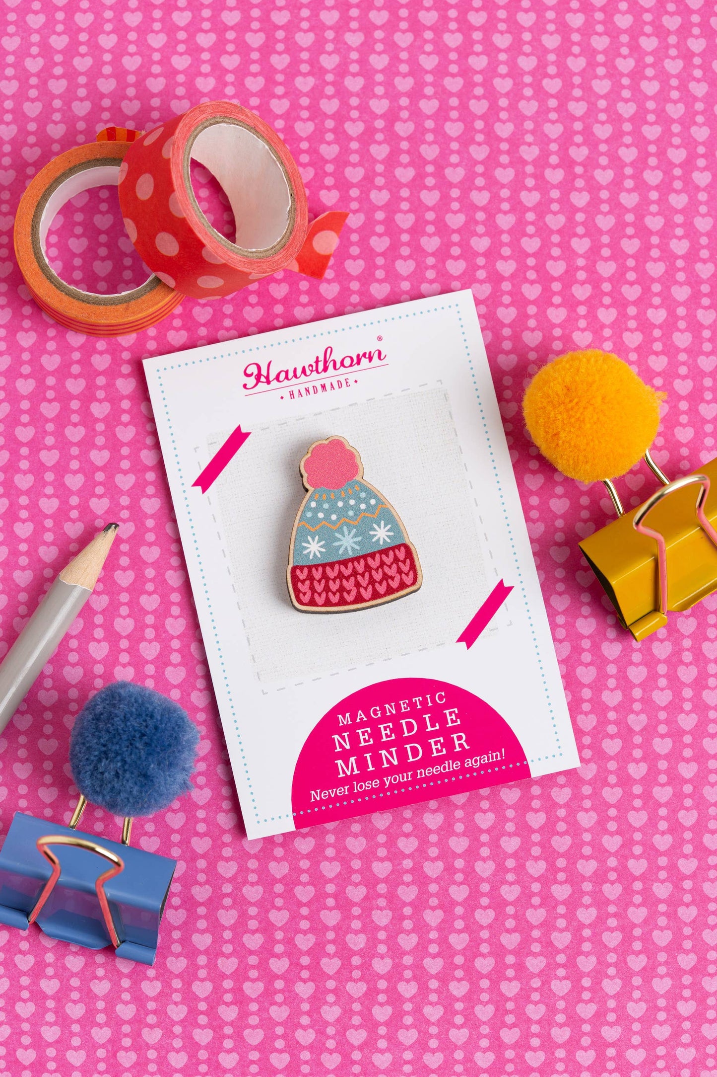 Bobble Hat Needle Minder | Gift for Crafters