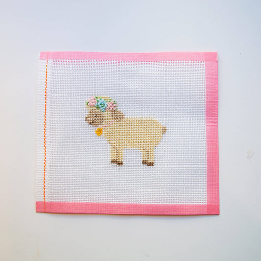 Sheep Hand Painted Needlepoint Canvas