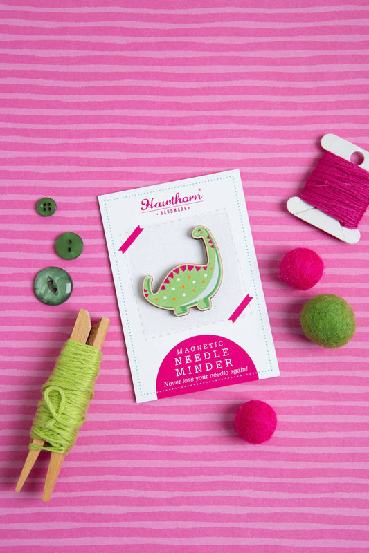 Dinosaur Magnetic Needle Minder Autumn | Gift for Crafters