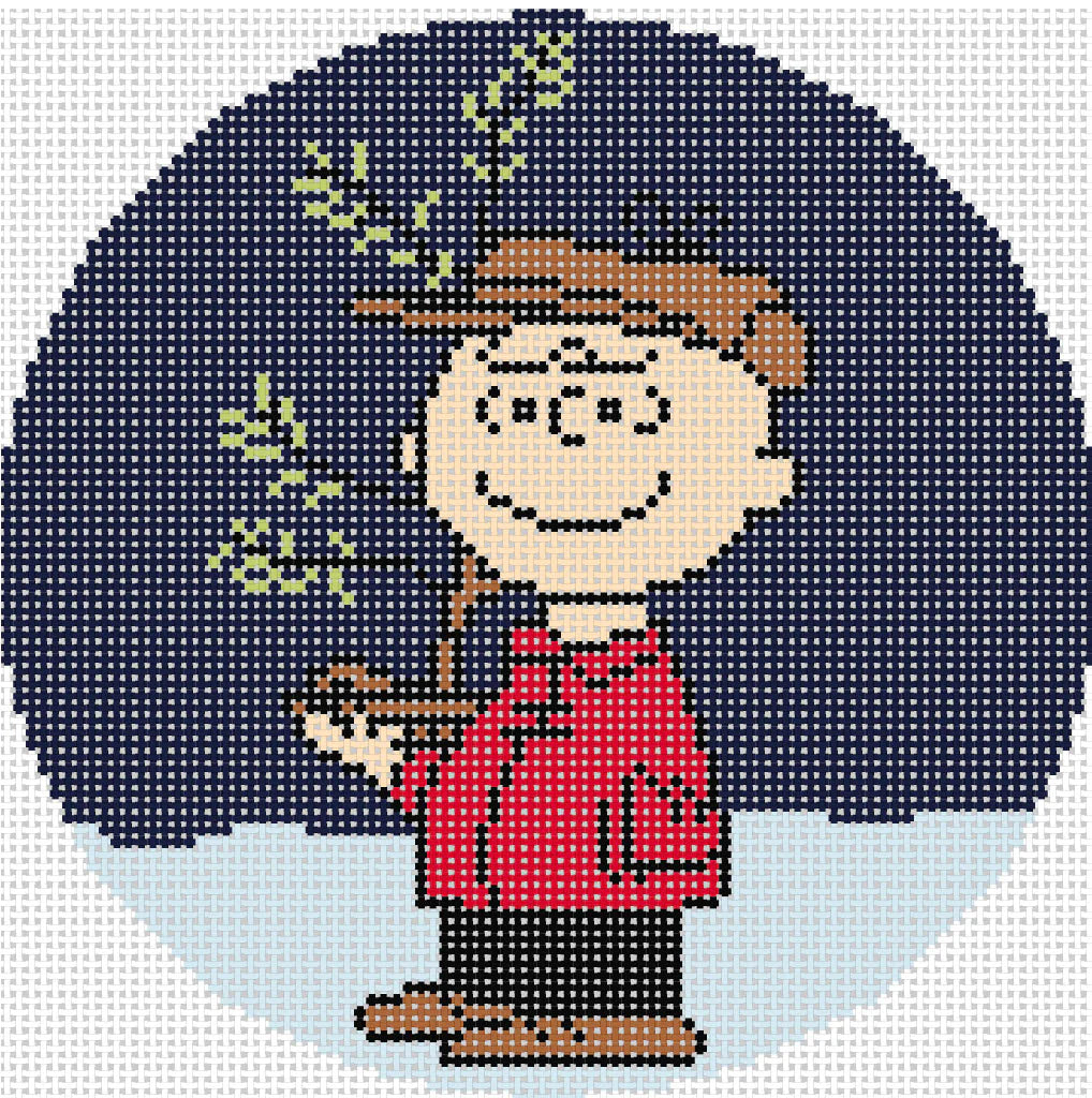 PEANUTS "A Charlie Brown Christmas" - Charlie Brown Holding Tree Round