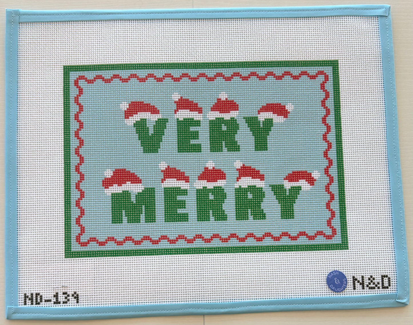 Very Merry Hats Needlepoint Canvas