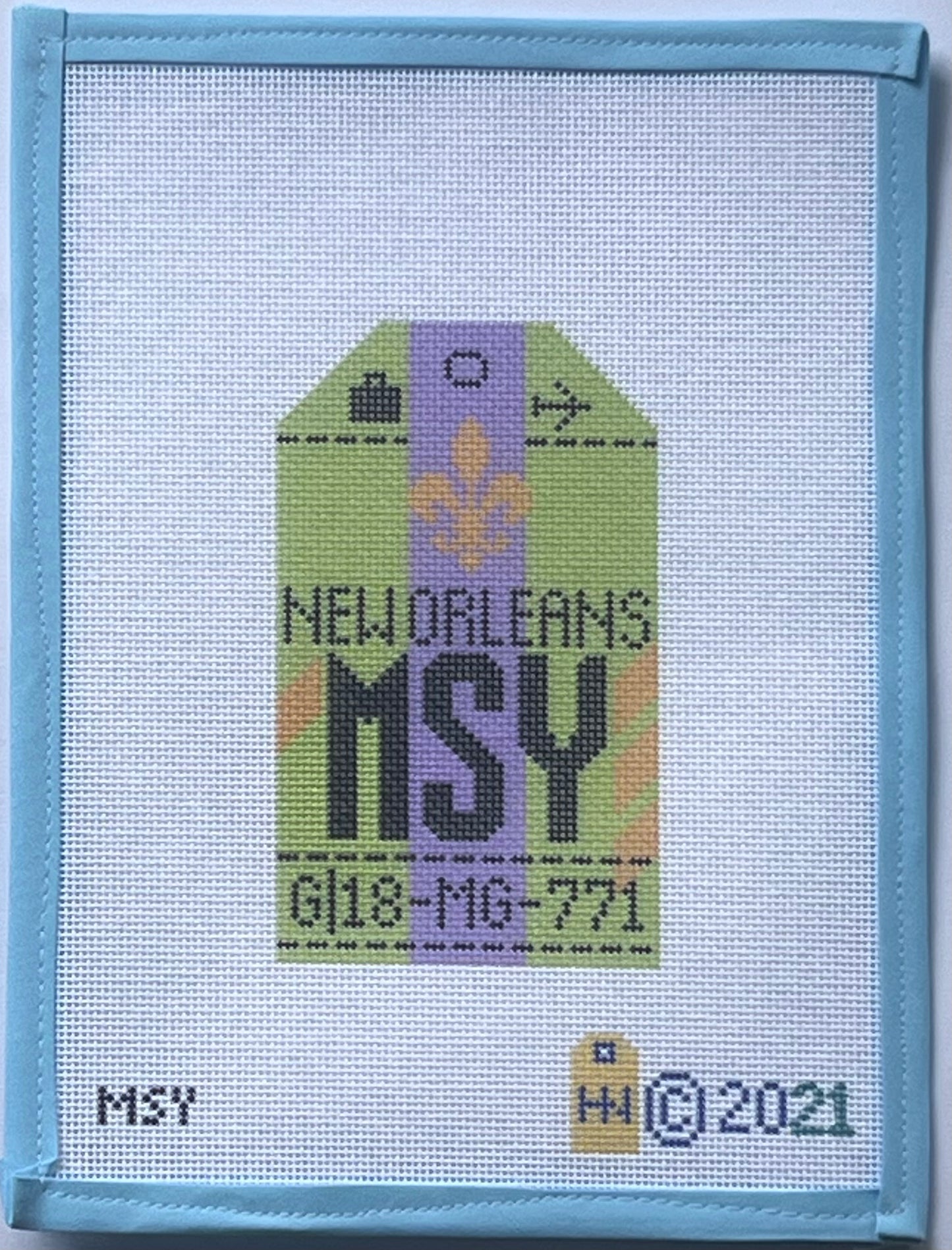 New Orleans Retro Travel Tag
