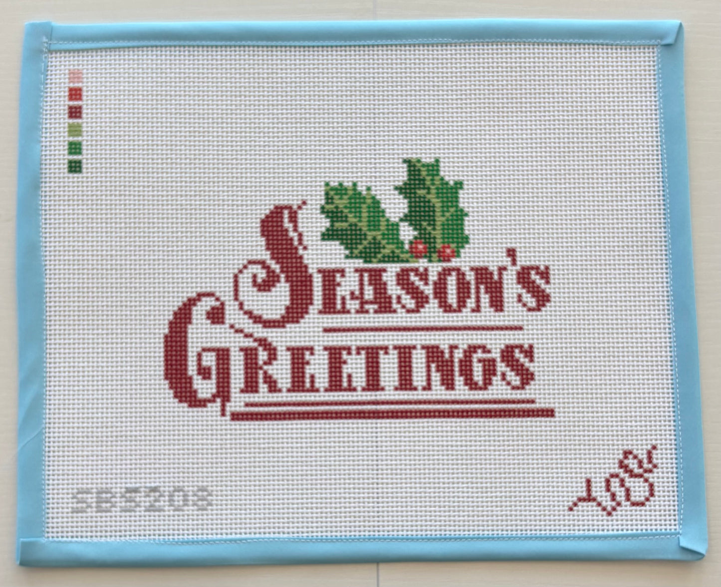 Season's Greetings Needlepoint Canvas