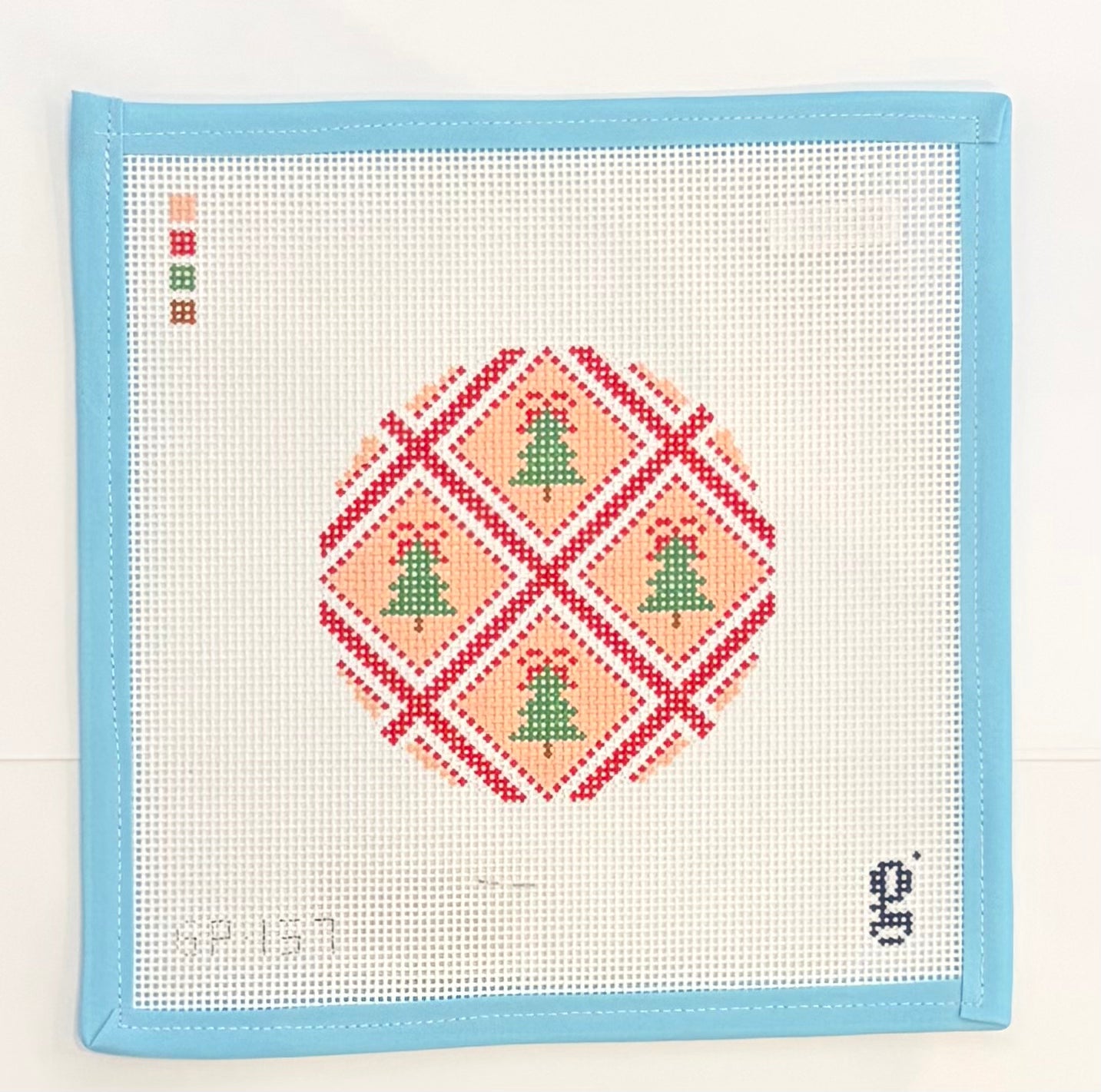 Tree Trellis Round Canvas