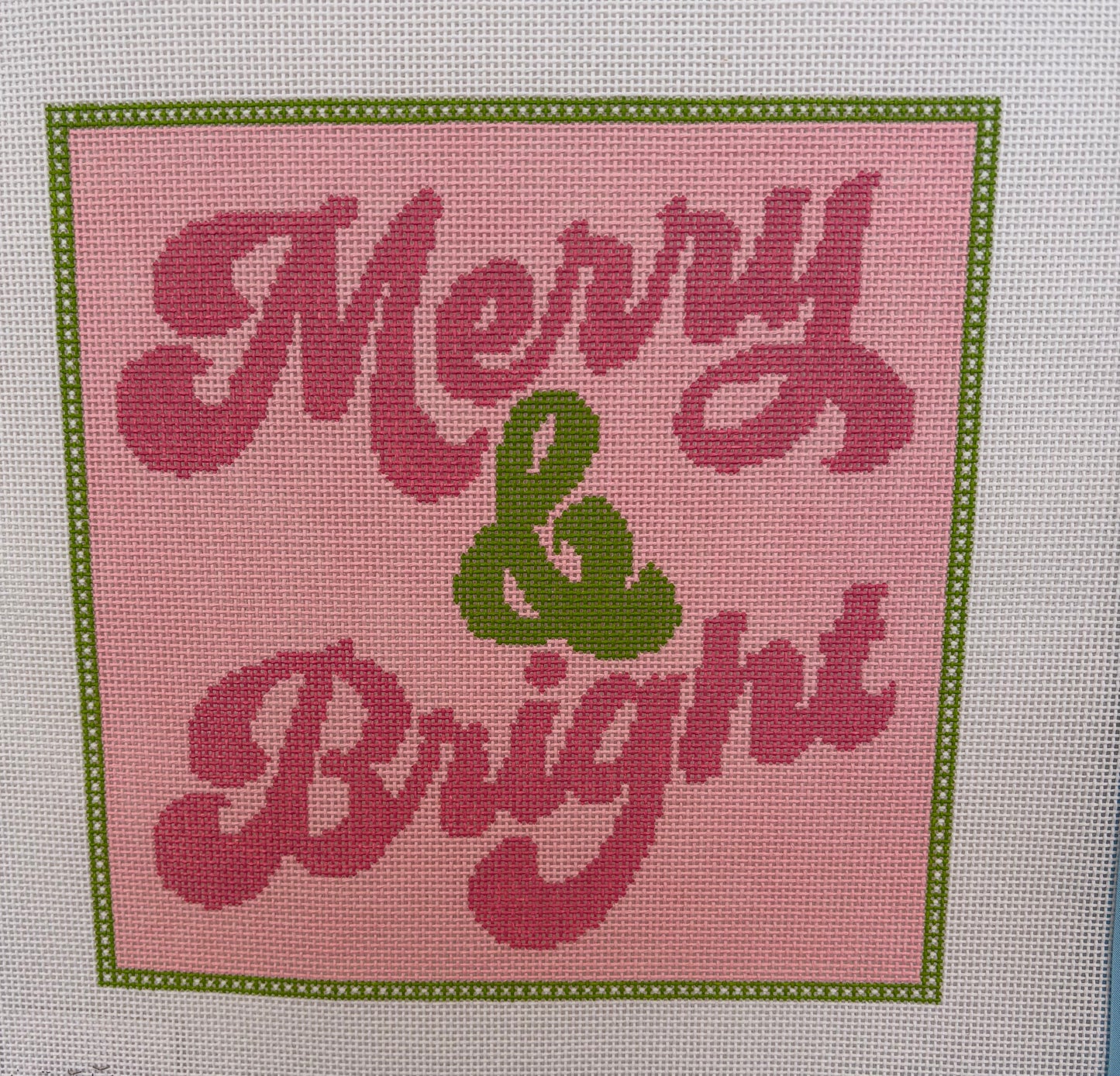 Merry and Bright Needlepoint Canvas