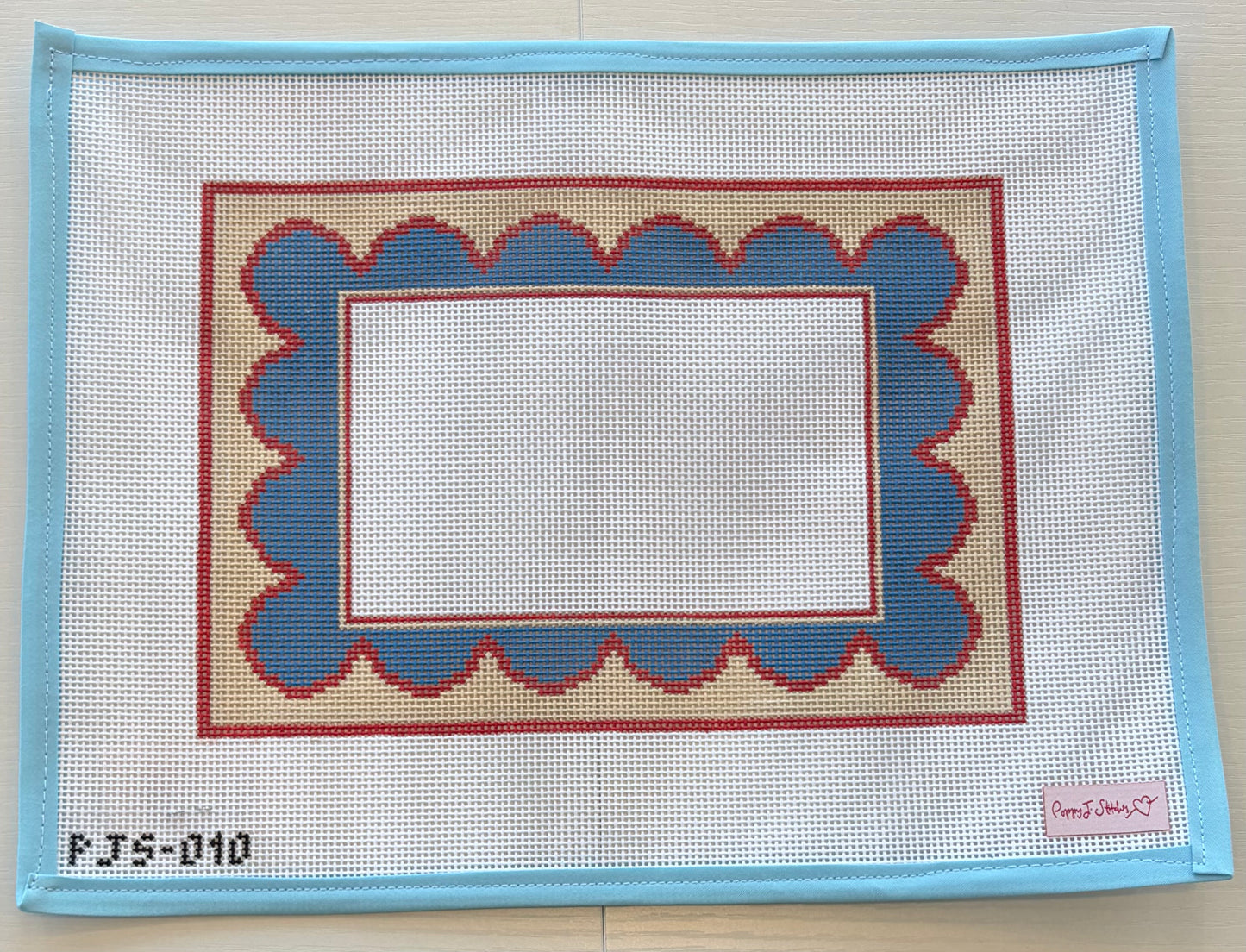 Red Scalloped Frame