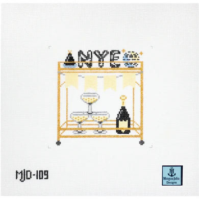 New Year's Eve Bar Cart