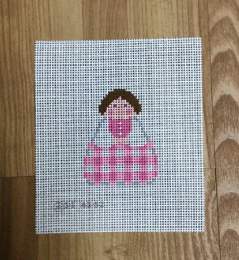 Pink Gingham Angel