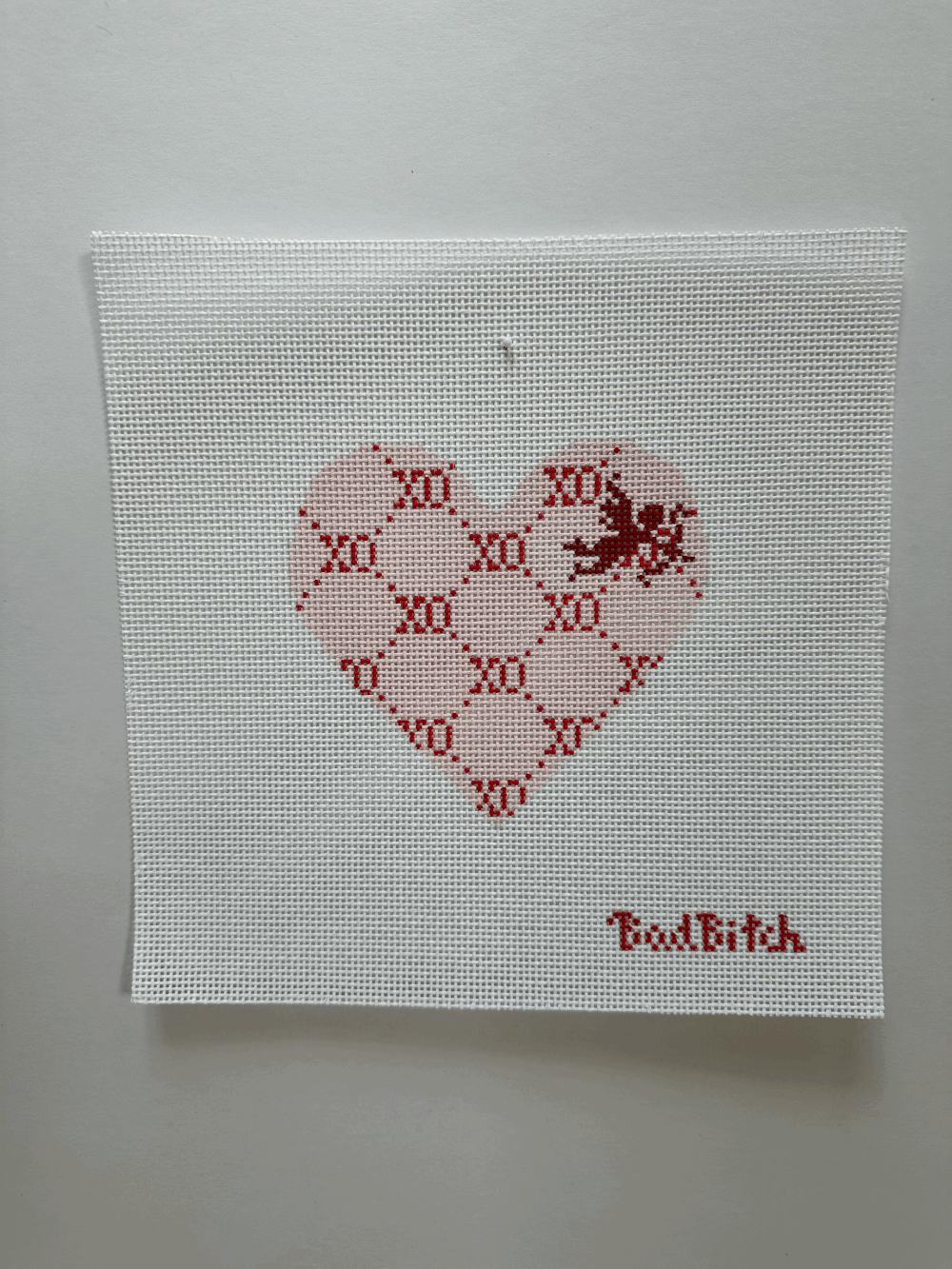 XO Heart with Cupid