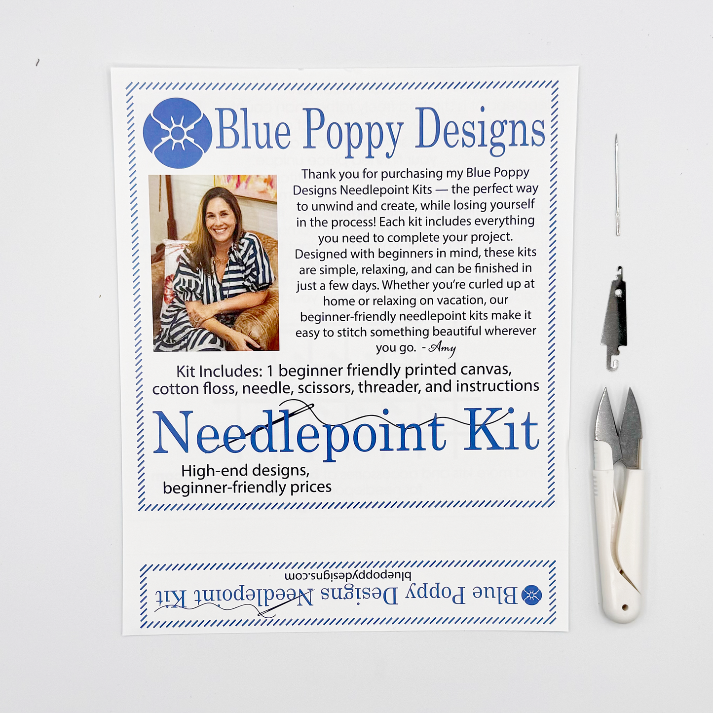 Red Tulips Needlepoint Kit