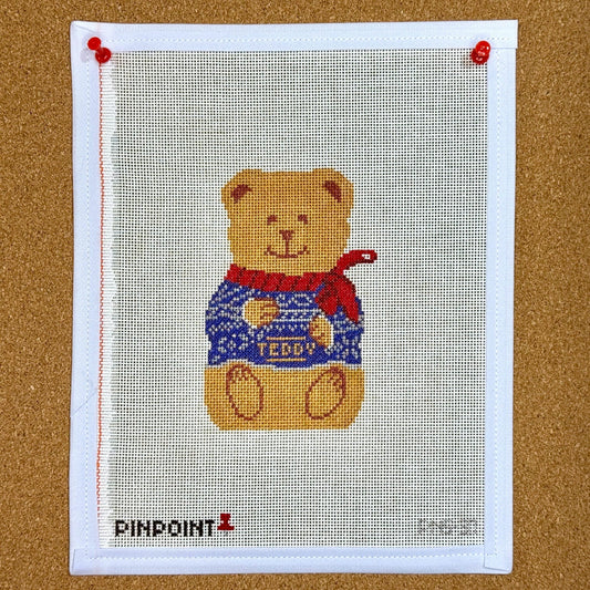 Chocolate Bear-Blue Sweater