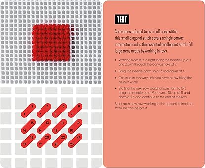 NEEDLEPOINT: A Modern Stitch Directory in 50 Cards