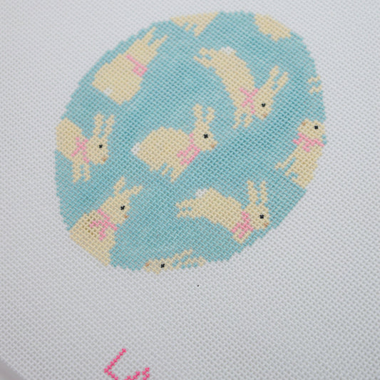 Bouncing Bunnies Hand Painted Needlepoint Canvas