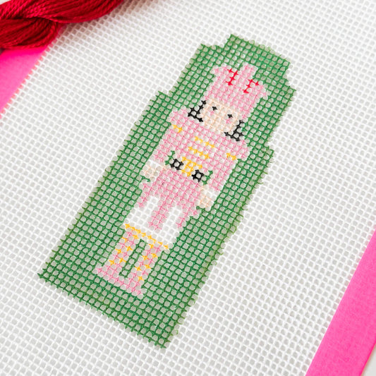 Hand Painted Nutcracker 4” Needepoint Canvas 13 Mesh Christmas Needlepoint Canvas Nutcracker Hand Painted