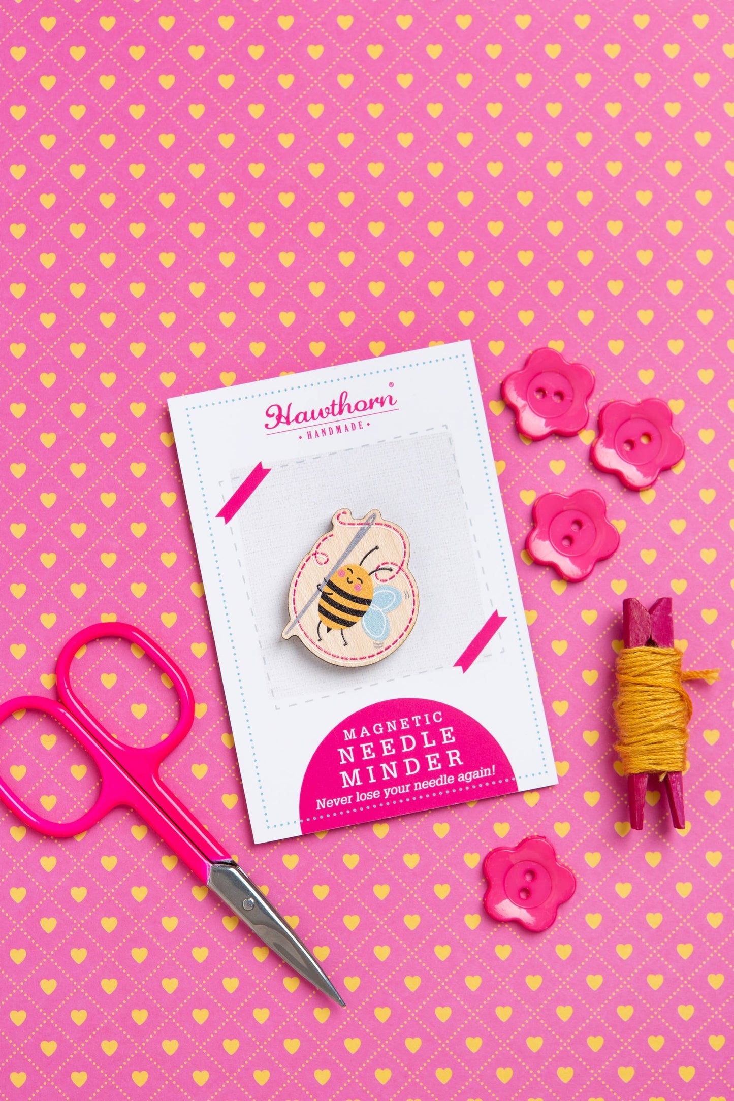 Sewing Bee Needle Minder | Gift for Crafters