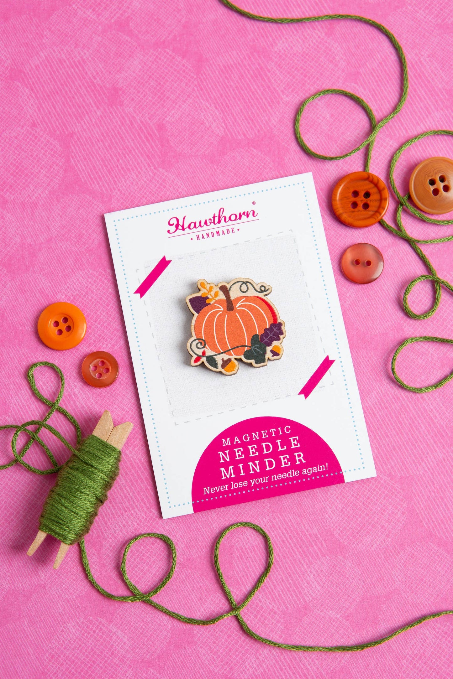Pumpkin Magnetic Needle Minder | Gift for Crafters