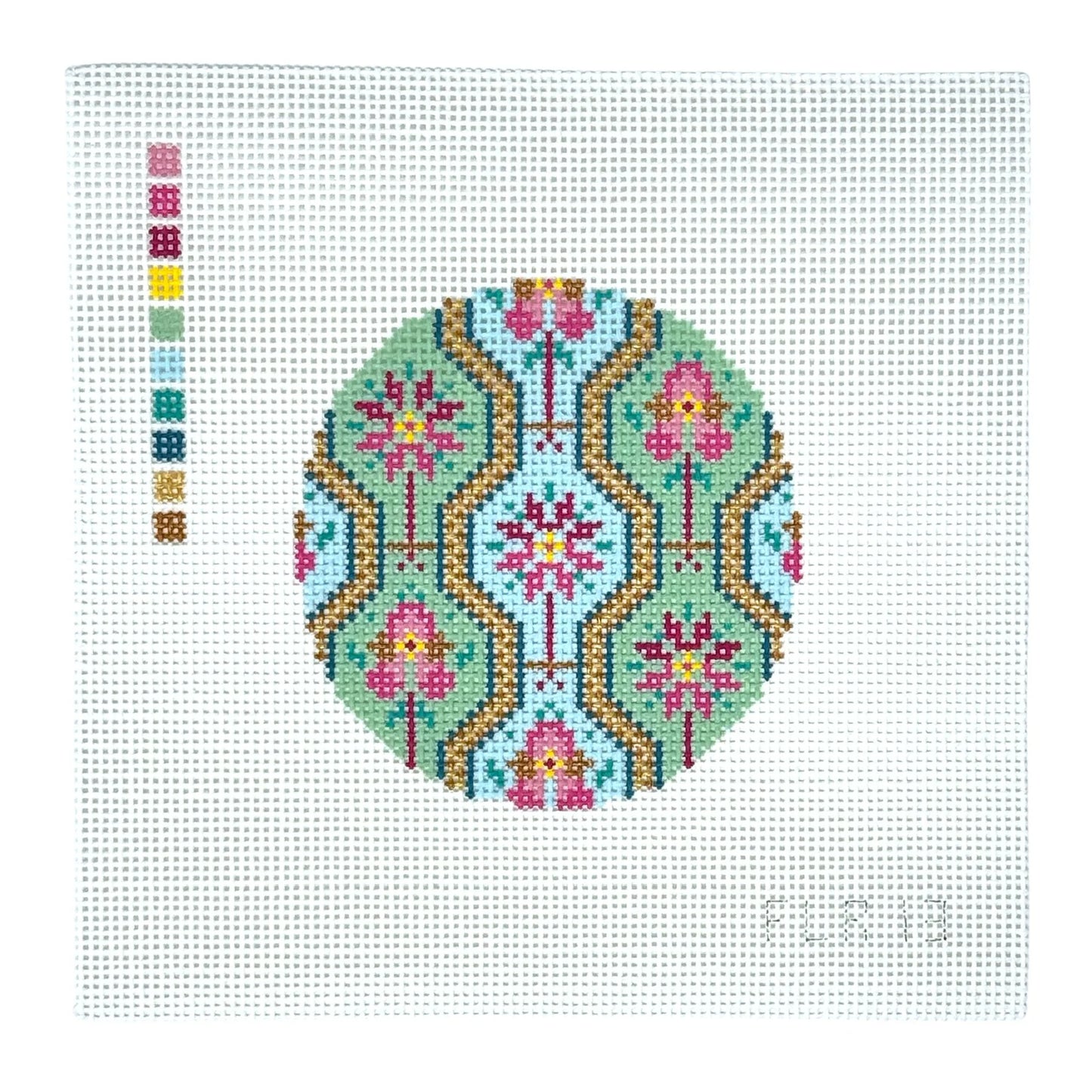 Floral Line Round
