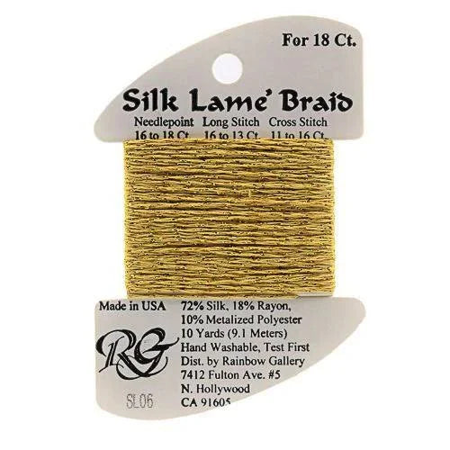 Silk Lamé Braid SL06 Gold