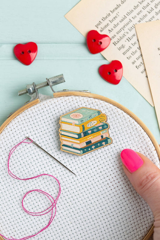 Book Lover Needle Minder | Gift for Crafters