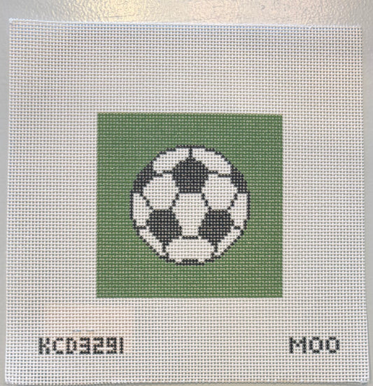 Soccer Ball Square Printed Canvas