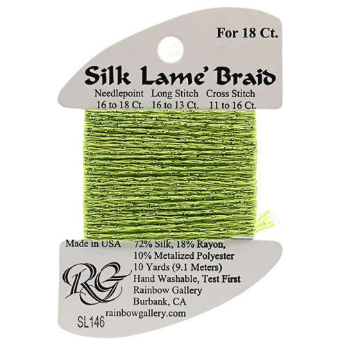 Silk Lamé Braid SL146 Apple Green