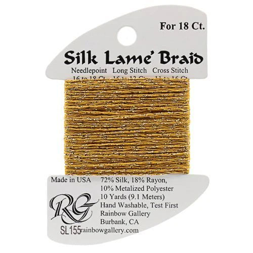 Silk Lamé Braid SL155 Harvest Gold