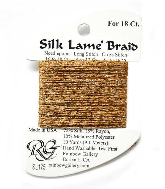 Silk Lamé Braid SL175 Honey Gold