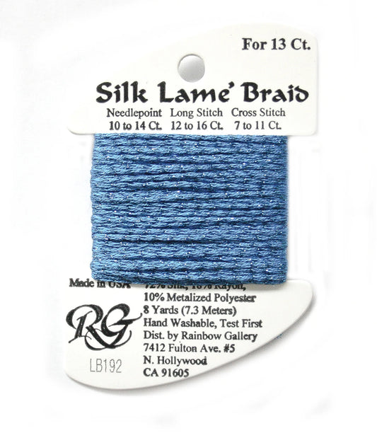 Silk Lamé Braid 13 LB192 Bluebird