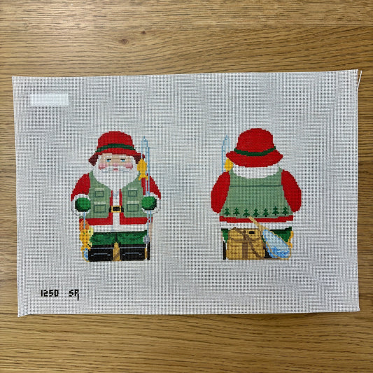 2 sided Fishing Santa