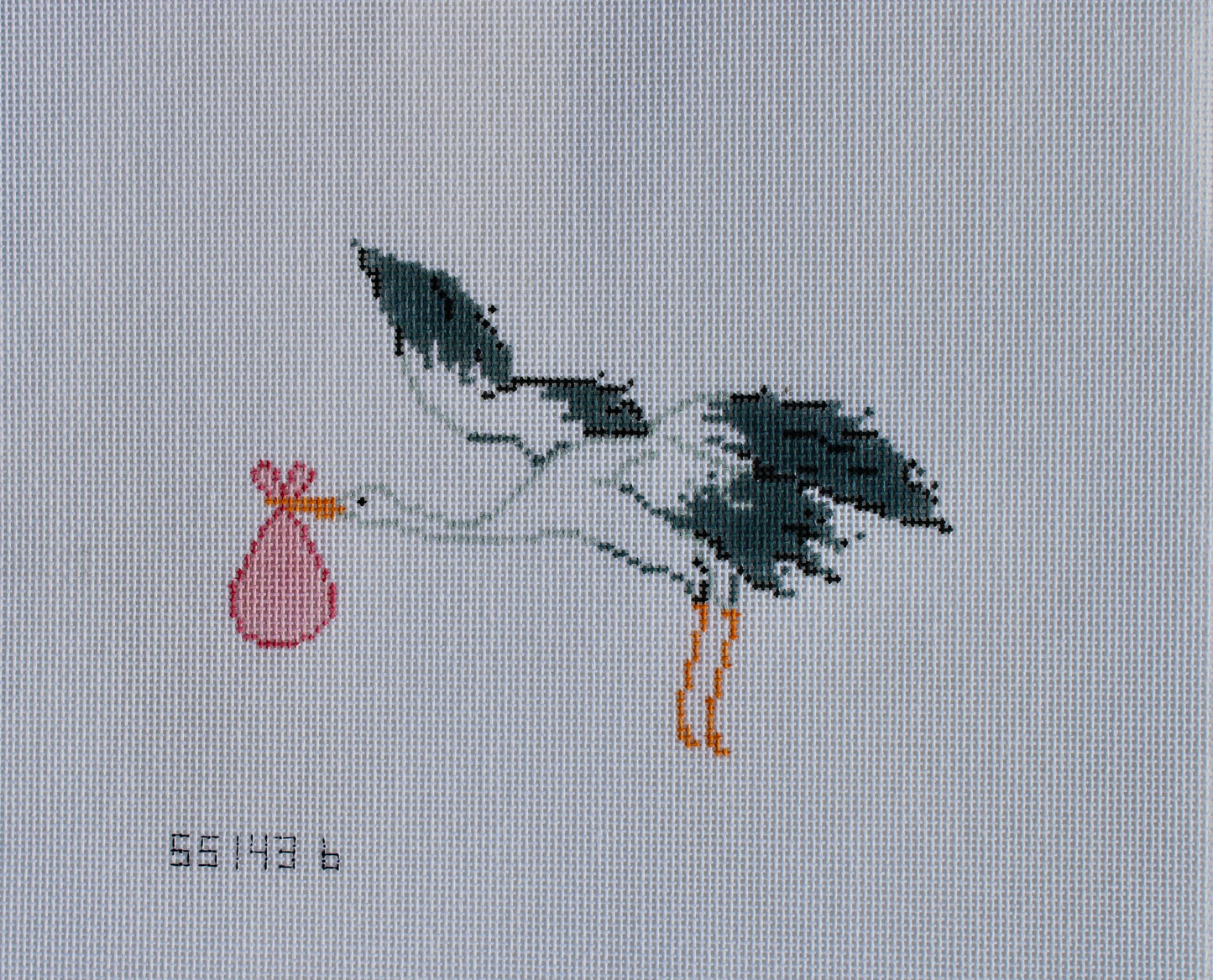 Stork Needlepoint Canvas