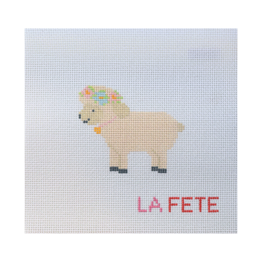 Sheep Hand Painted Needlepoint Canvas