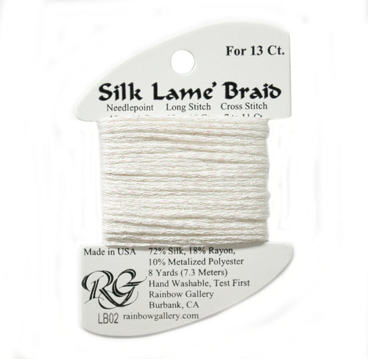 Silk Lamé Braid 13 LB02 White