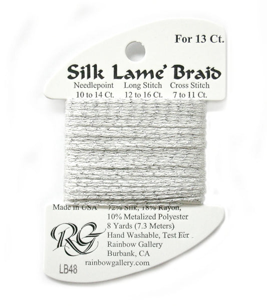 Silk Lamé Braid 13 LB48 Silver
