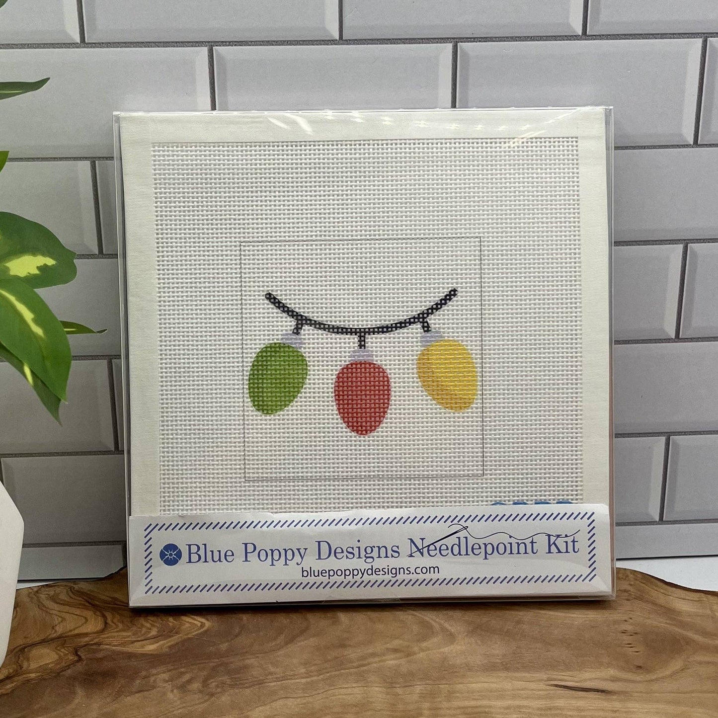 Christmas Lights Needlepoint Design