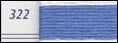 DMC 5 Pearl Cotton 322 Dark Dark Baby Blue