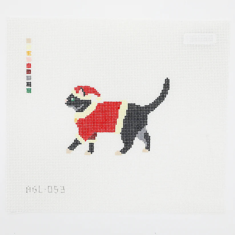 Santa Black Cat