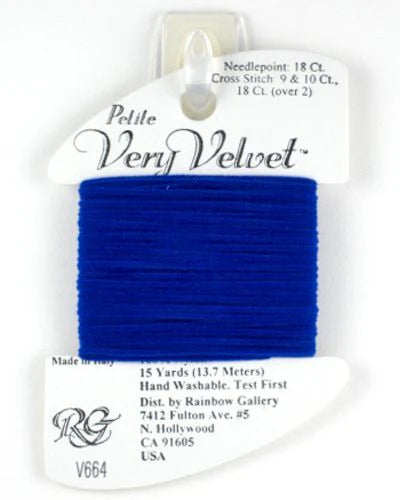 Petite Very Velvet V664 Indigo Blue