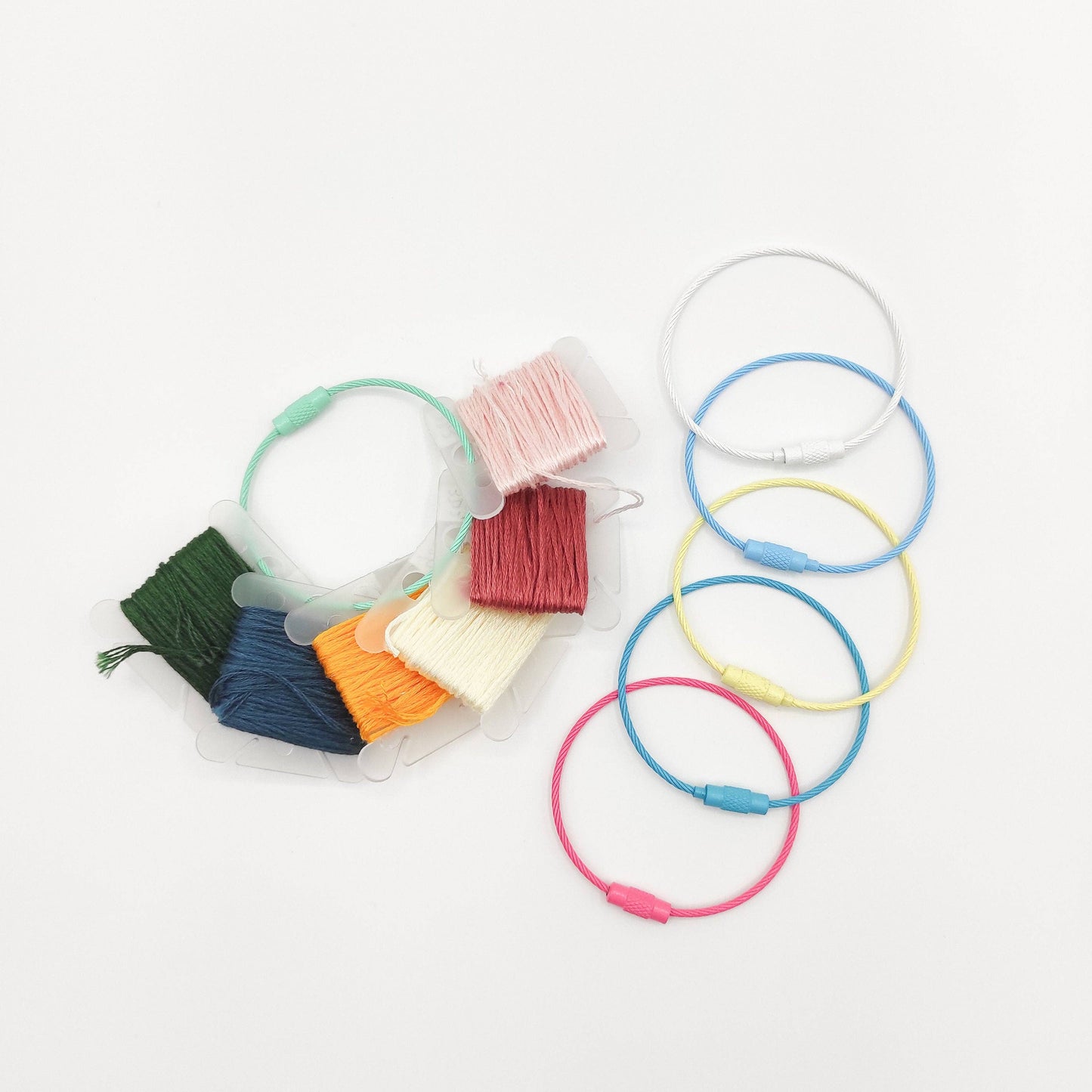 Floss bobbin Holder Ring-Stylish Solution for Thread Storage