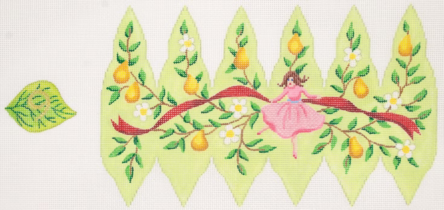 Christmas Pear Ornament-Day 9 Ladies Dancing