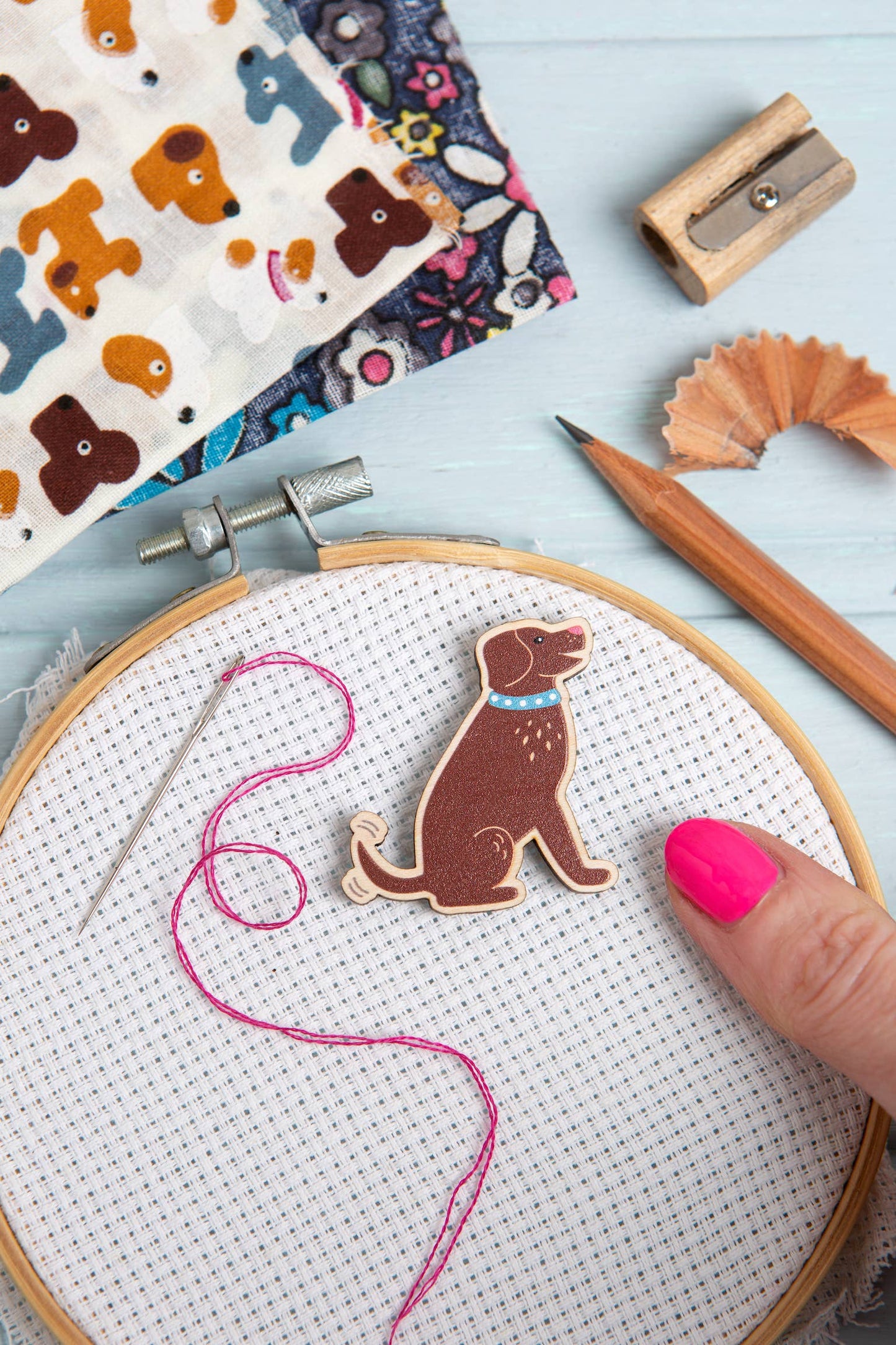 Dog Needle Minder | Gift for Crafters