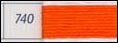 DMC 5 Pearl Cotton 740 Tangerine