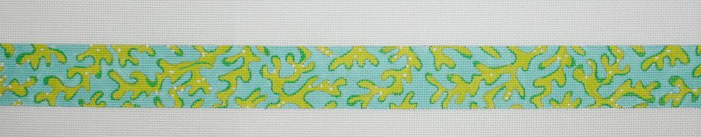 Belt – Lilly-inspired Seaweed – lime on Caribbean
