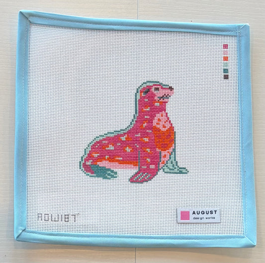Sea Lion - Needlepoint Canvas