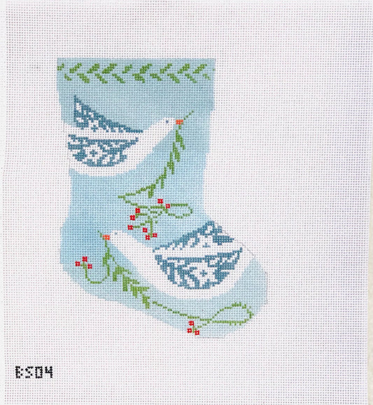 Peace Birds on Blue Ornament Size Bauble Stocking Canvas