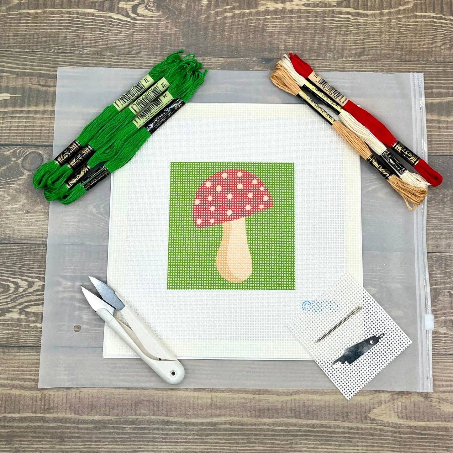 Mushroom Needlepoint Design